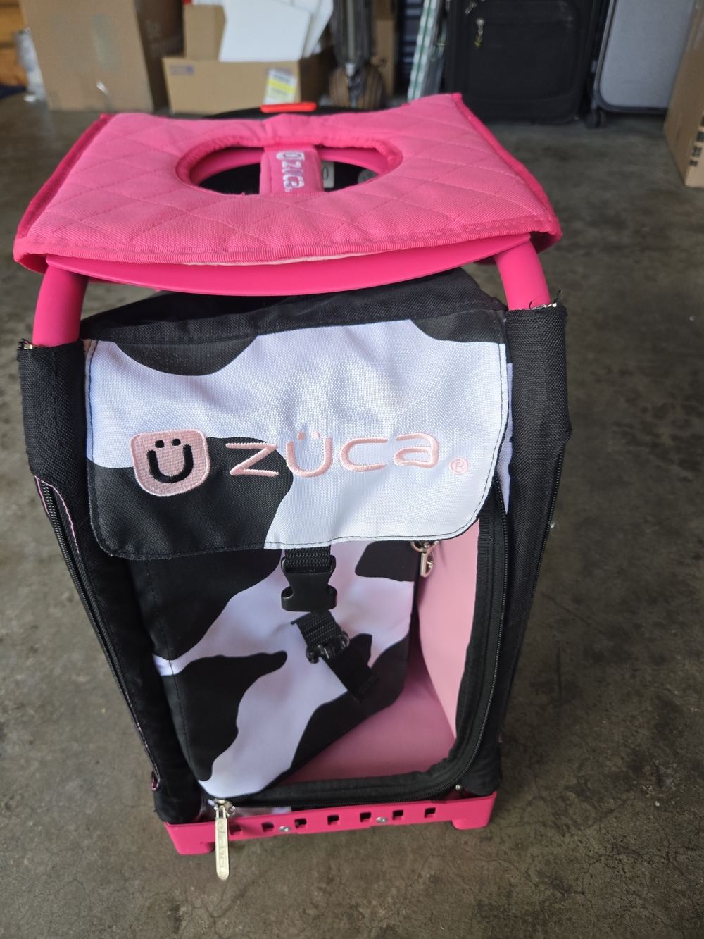 Pink ZUCA bag With Seat Cover